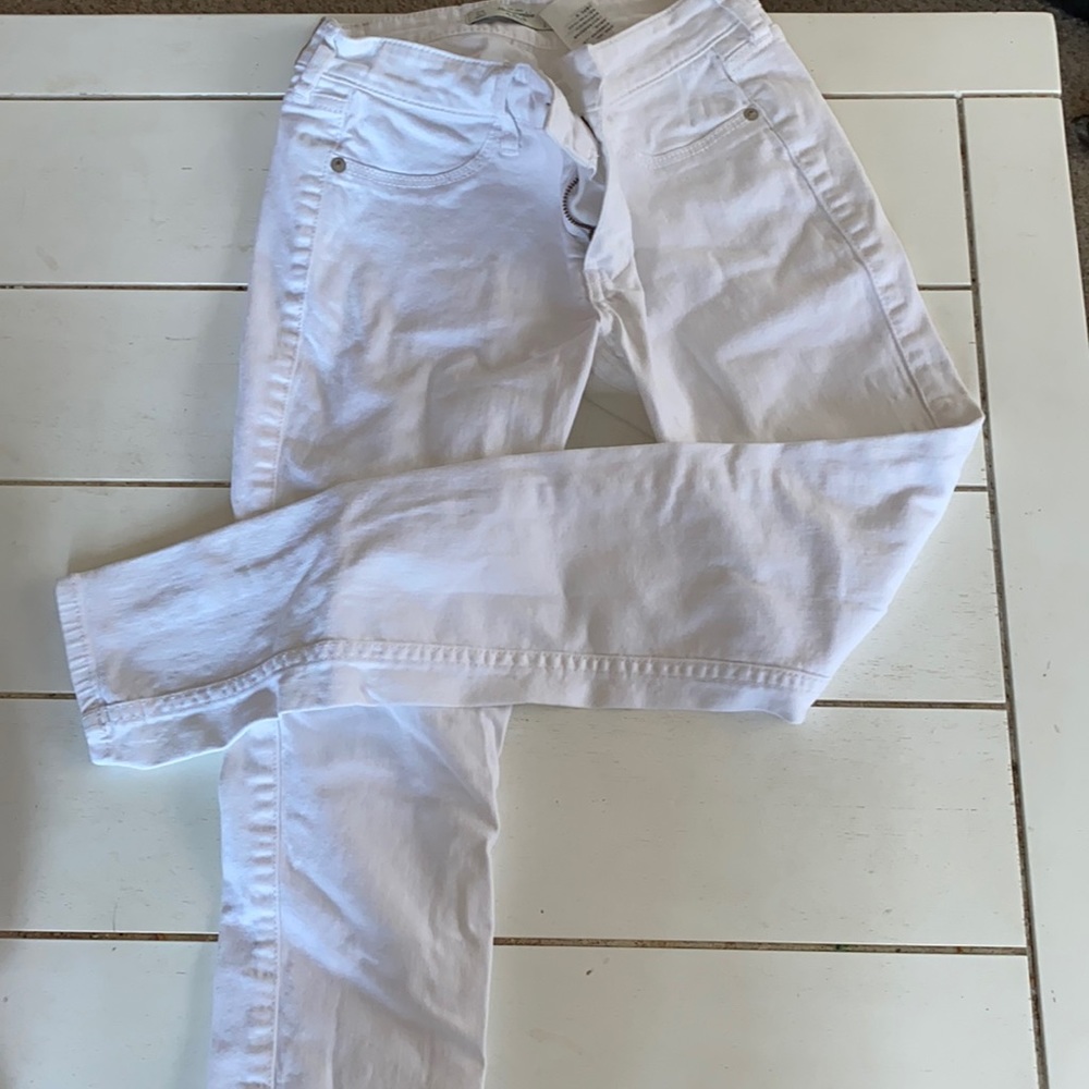 Abercrombie white jeans